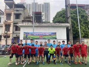 Hai đội chụp ảnh đầu trận