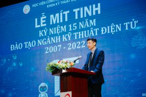 GS.TS. Từ Minh Phương - Bí thư Đảng ủy, Chủ tịch Hội đồng Học viện phát biểu chúc mừng