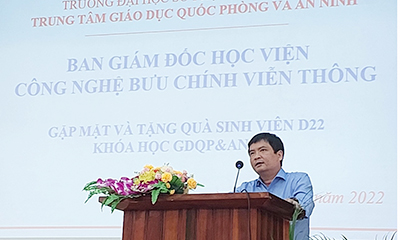 Lãnh đạo Học viện Công nghệ Bưu chính Viễn thông đến thăm và làm việc tại Trường Đại học Sư phạm Thể dục Thể thao Hà Nội