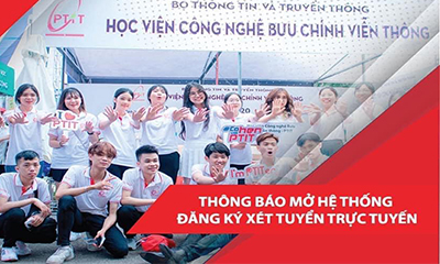 Học viện Công nghệ Bưu chính Viễn thông chính thức mở hệ thống đăng ký xét tuyển trực tuyến cho thí sinh đăng ký xét tuyển vào đại học chính quy năm 2022 từ ngày 04/6/2022