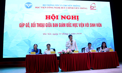 Hội nghị gặp gỡ, đối thoại giữa Ban Giám đốc Học viện và sinh viên