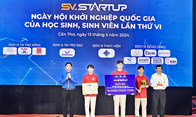 Sinh viên Học viện Công nghệ Bưu chính Viễn thông giành giải Ba chung kết quốc gia cuộc thi “Học sinh, sinh viên với ý tưởng khởi nghiệp” lần thứ VI (SV.STARTUP) năm 2024