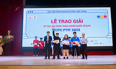 Lễ trao giải cuộc thi lập trình theo chuẩn quốc tế ICPC-ICPC PTIT 2022