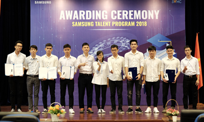 11 sinh viên Học viện Công nghệ Bưu chính Viễn thông nhận học bổng tài năng Samsung STP 2018