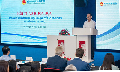 Hội thảo khoa học tổng kết 10 năm thực hiện Nghị quyết số 29-NQ/TW đối với lĩnh vực giáo dục đại học