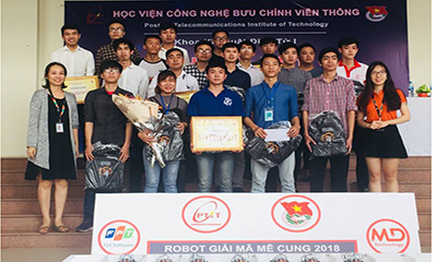 Chung kết và trao giải cuộc thi “ROBOT giải mã mê cung PTIT 2018”