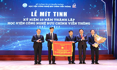 Lễ mít tinh kỷ niệm 25 năm thành lập Học viện Công nghệ Bưu chính Viễn thông (1997-2022)