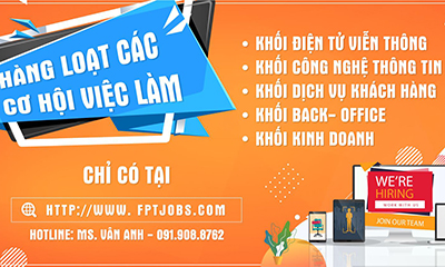 Thông tin tuyển dụng của FPT TELECOM tại JOB FAIRS PTIT 2019