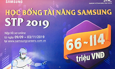 Học bổng tài năng Samsung STP 2019 dành cho sinh viên Học viện Công nghệ Bưu chính Viễn thông