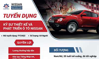 Công ty TNHH NISSAN Automotive Technology Việt Nam thông báo tuyển dụng