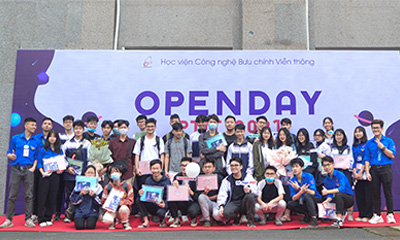 Không khí sôi nổi tại ngày hội tư vấn tuyển sinh Open day PTIT 2021