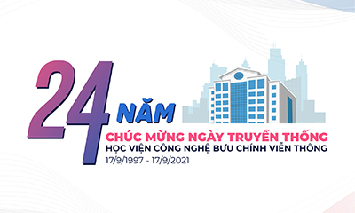 Thư chúc mừng 24 năm ngày truyền thống  Học viện Công nghệ Bưu chính Viễn thông  (17/9/1997 – 17/9/2021)