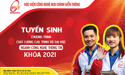 Học viện Công nghệ BCVT tuyển sinh chương trình chất lượng cao (theo TT23) trình độ đại học ngành Công nghệ thông tin khóa 2021