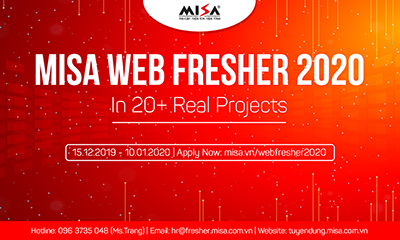 Chương trình MISA WEB FRESHER 2020 | In 20+ Real Project