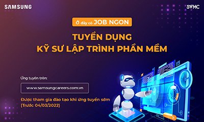 Thông báo tuyển dụng vị trí kỹ sư lập trình phần mềm