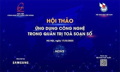 Hội thảo “Ứng dụng công nghệ trong quản trị tòa soạn số” lần đầu tiên được Học viện và Hội nhà báo Việt Nam phối hợp tổ chức