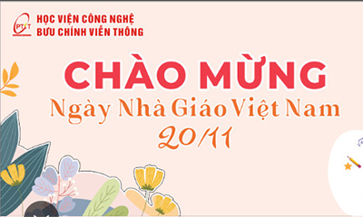 Thư chúc mừng của tập thể Lãnh đạo Học viện  nhân dịp kỷ niệm 41 năm Ngày Nhà giáo Việt Nam (20/11/1982-20/11/2023)