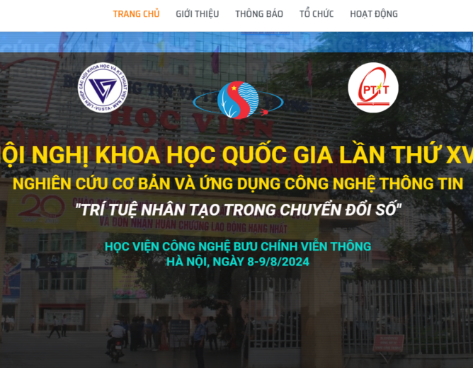 [FAIR’2024] Hội nghị khoa học quốc gia lần thứ XVII về “Nghiên cứu cơ bản và ứng dụng Công nghệ thông tin”