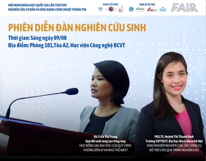 [FAIR’2024] PHIÊN DIỄN ĐÀN NGHIÊN CỨU SINH