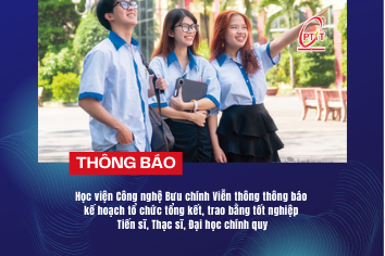 Thông báo: Về việc Tổ chức tổng kết, trao bằng tốt nghiệp Tiến sĩ, Thạc sĩ, Đại học chính quy – Đợt 2 năm 2024