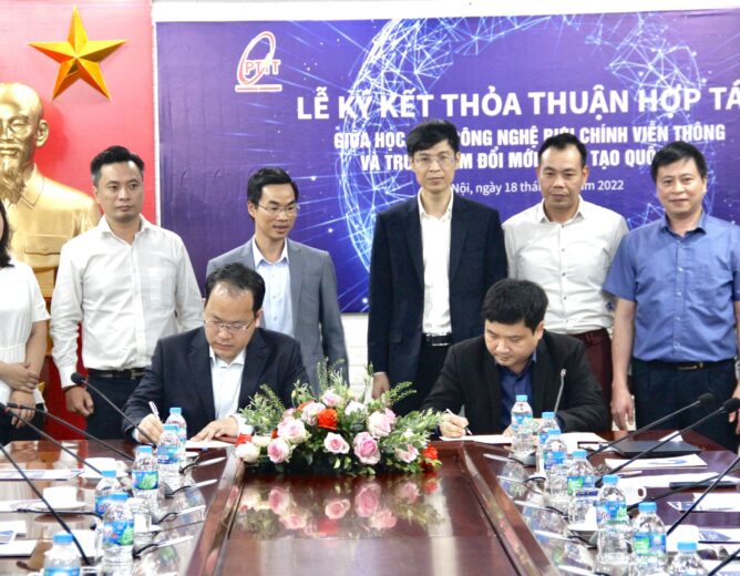 Học viện Công nghệ Bưu chính Viễn thông ký kết thỏa thuận hợp tác thúc đẩy đổi mới sáng tạo với Trung tâm Đổi mới sáng tạo quốc gia