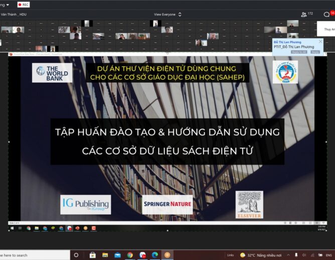 Tập huấn sử dụng cơ sở dữ liệu sách điện tử trong mùa dịch