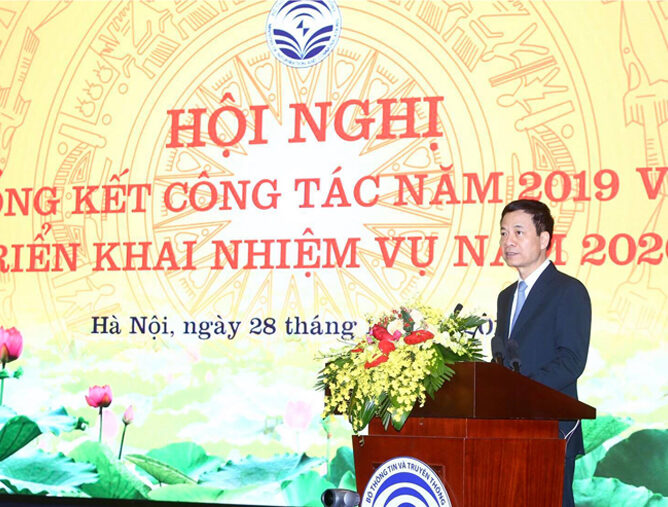 Phát biểu của Bộ trưởng Nguyễn Mạnh Hùng tại Hội nghị tổng kết năm 2019 và triển khai nhiệm vụ năm 2020 của Bộ TT&TT