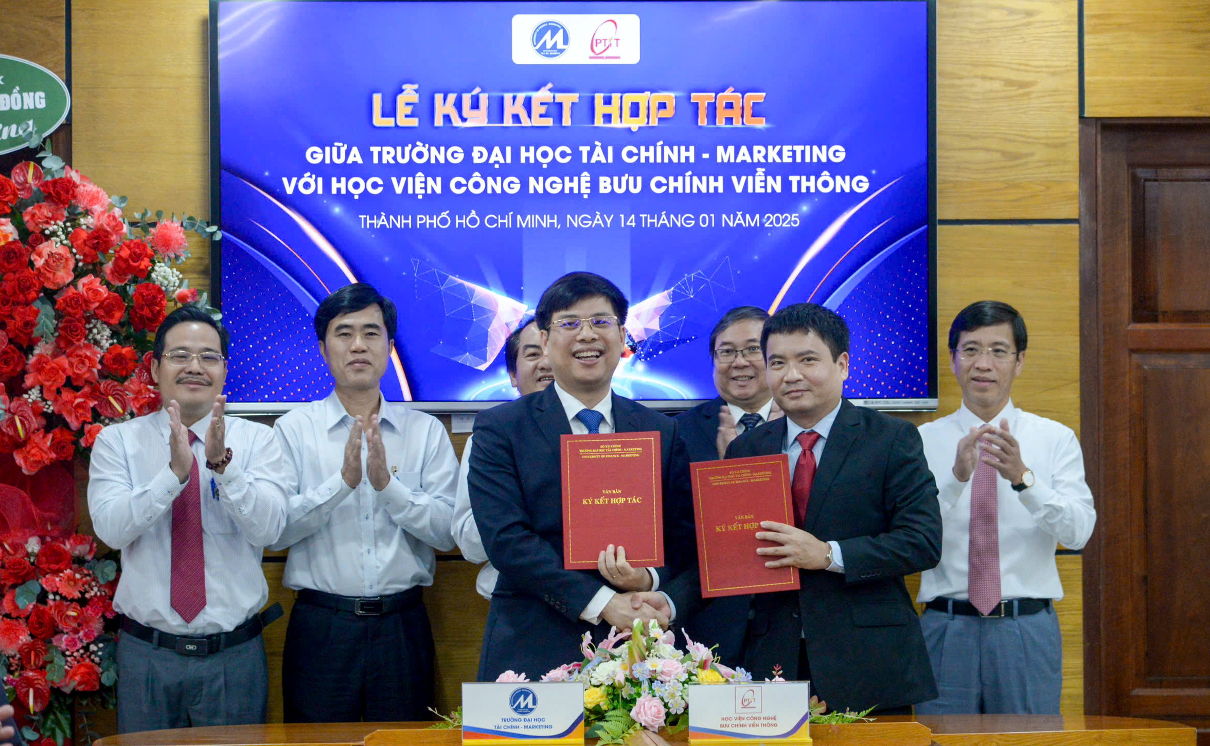 PTIT và Đại học Tài chính-Marketing (UFM) ký kết biên bản hợp tác toàn diện