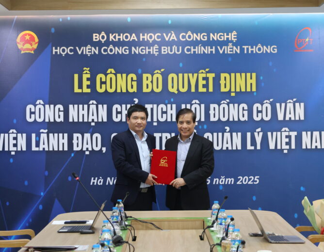 GS.TS Vũ Minh Khương giữ chức Chủ tịch Hội đồng Cố vấn Viện Lãnh đạo, Quản trị và Quản lý Việt Nam tại PTIT