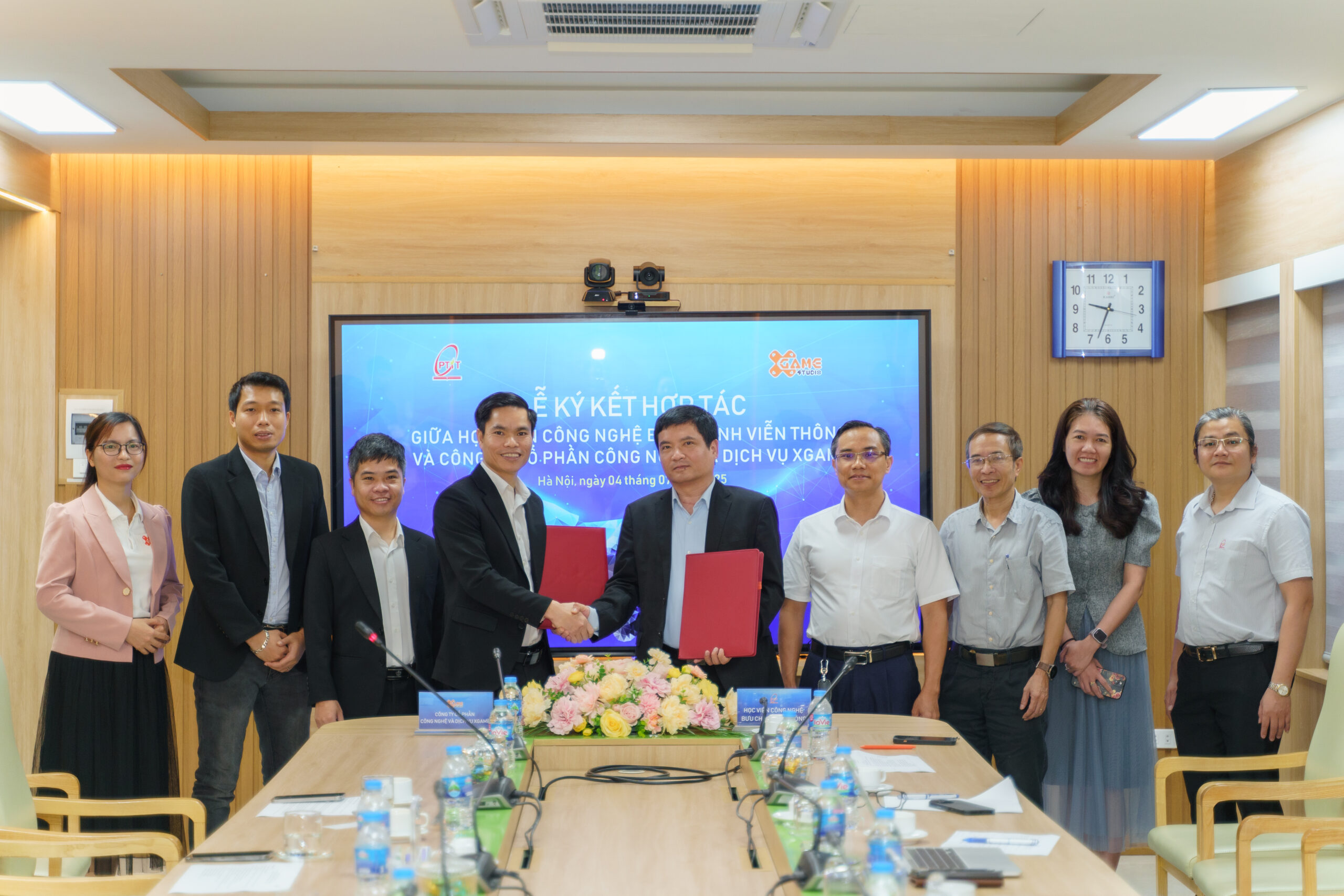 Học viện Công nghệ Bưu chính Viễn thông và Công ty cổ phần công nghệ và dịch vụ XGame ký kết biên bản hợp tác đào tạo và phát triển nguồn nhân lực ngành Game