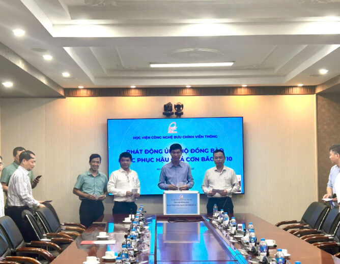 Học viện Công nghệ Bưu chính Viễn thông phát động ủng hộ đồng bào khắc phục hậu quả bão số 10