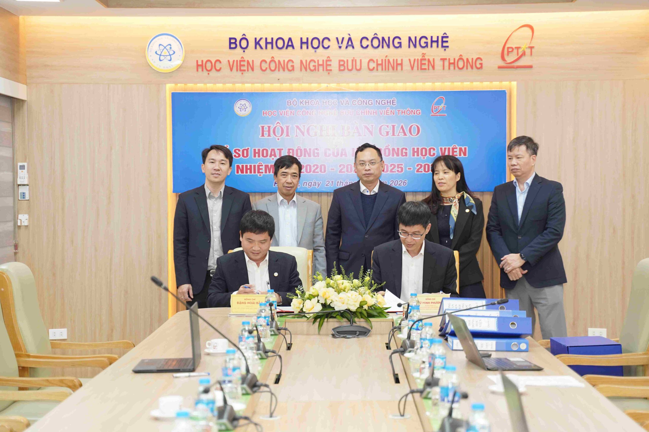 HỌC VIỆN CÔNG NGHỆ BƯU CHÍNH VIỄN THÔNG TỔ CHỨC HỘI NGHỊ BÀN GIAO HỒ SƠ, TÀI LIỆU HOẠT ĐỘNG CỦA HỘI ĐỒNG HỌC VIỆN