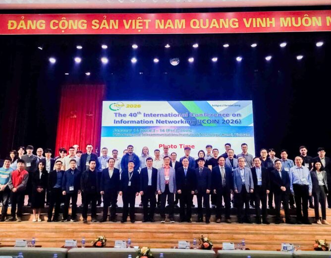 Hội nghị ICOIN 2026 tại PTIT – Dấu ấn 40 năm phát triển công nghệ mạng toàn cầu