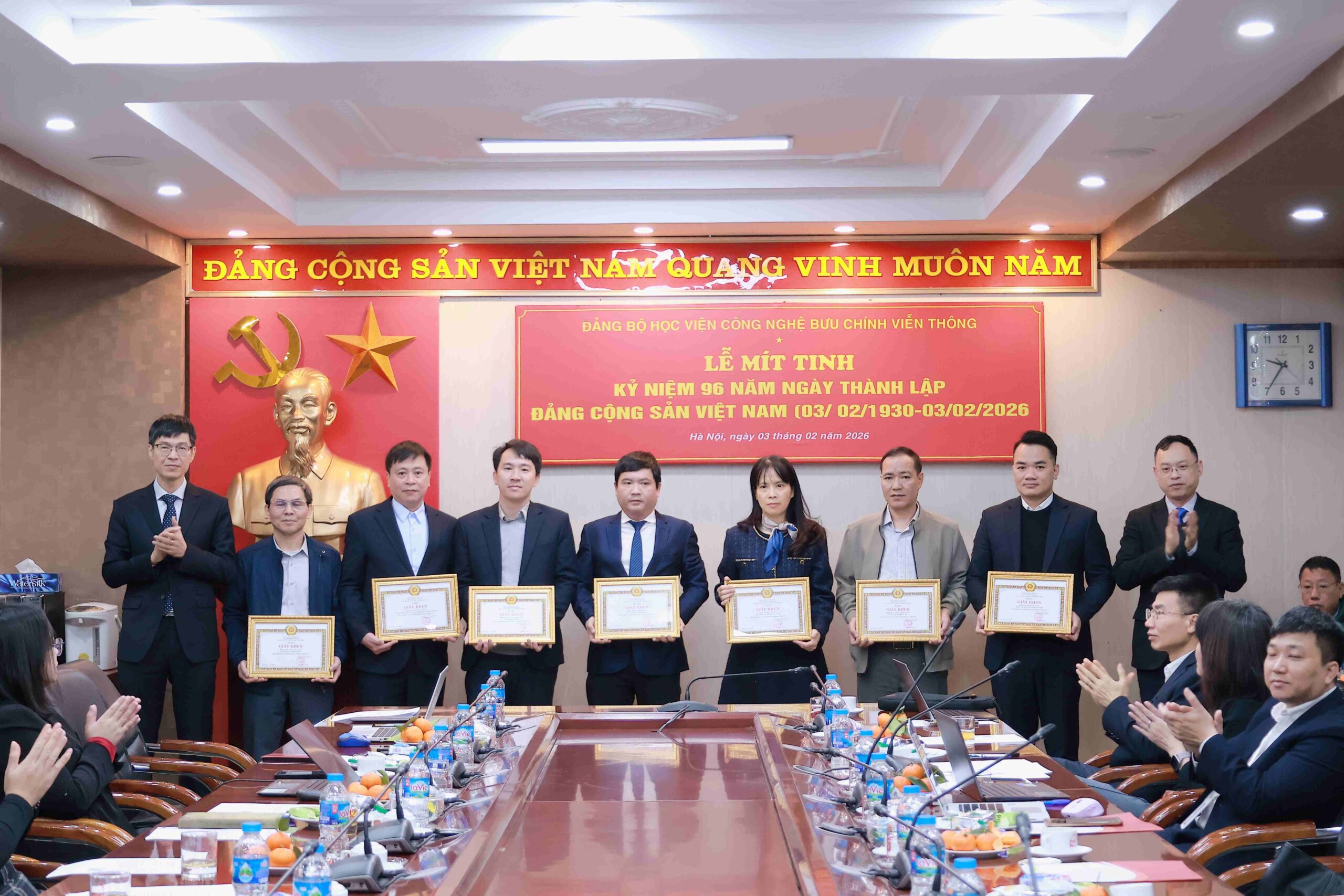 Học viện Công nghệ Bưu chính Viễn thông trang trọng tổ chức Lễ mít tinh kỷ niệm 96 năm Ngày thành lập Đảng Cộng sản Việt Nam