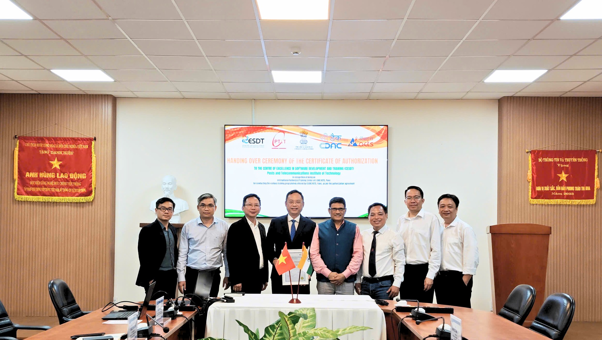 PTIT trở thành Trung tâm Ủy quyền đầu tiên của C-DAC (Ấn Độ) tại Việt Nam