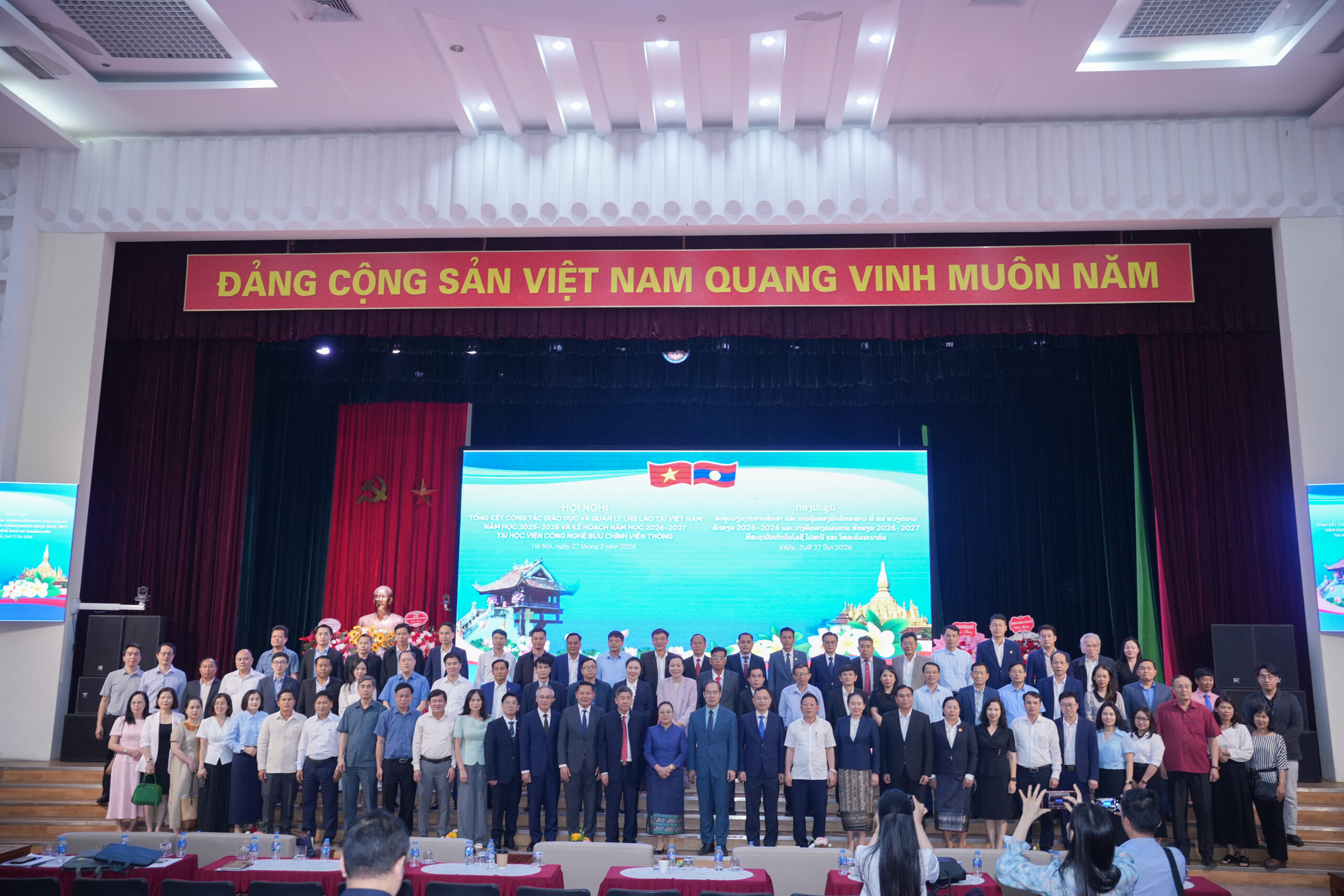 PTIT đăng cai tổ chức và trình bày tham luận tại Hội nghị tổng kết công tác giáo dục lưu học sinh Lào năm học 2025–2026