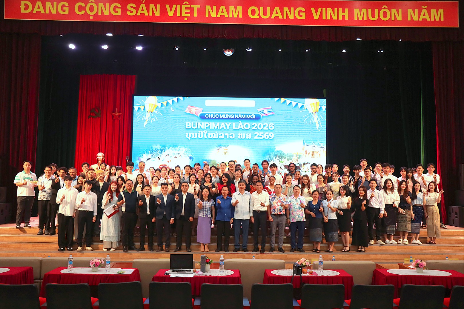 Tết Bunpimay 2026 tại Học viện Công nghệ Bưu chính Viễn thông – Gắn kết tình hữu nghị Việt Nam – Lào