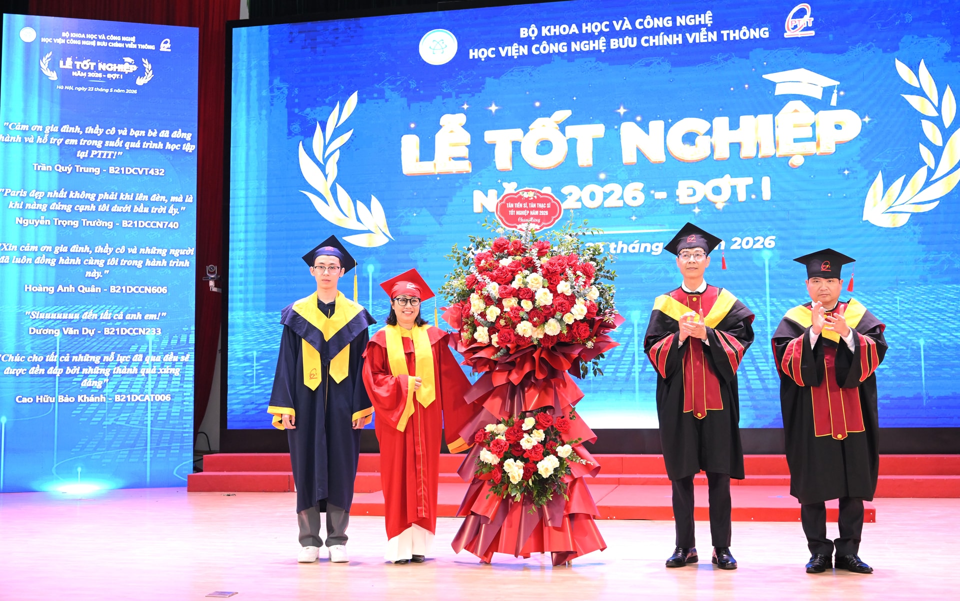 PTIT trao bằng tốt nghiệp cho 2 tân Tiến sỹ, 59 tân Thạc sỹ và gần 1200 tân Kỹ sư