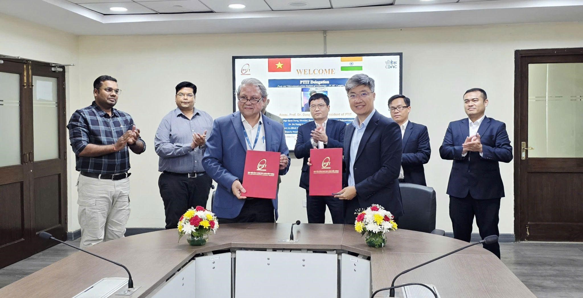 PTIT làm việc với C-DAC, thúc đẩy hợp tác đào tạo công nghệ và phát triển nguồn nhân lực số trước thềm Diễn đàn Đổi mới sáng tạo Việt Nam – Ấn Độ