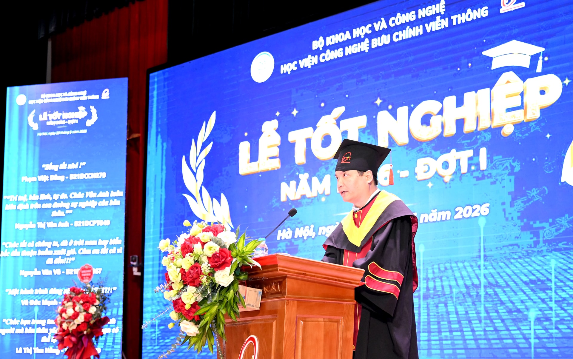 Giám đốc PTIT nhắn nhủ tân kỹ sư tại lễ tốt nghiệp: Hãy giữ tinh thần tiên phong khi bước vào hành trình mới