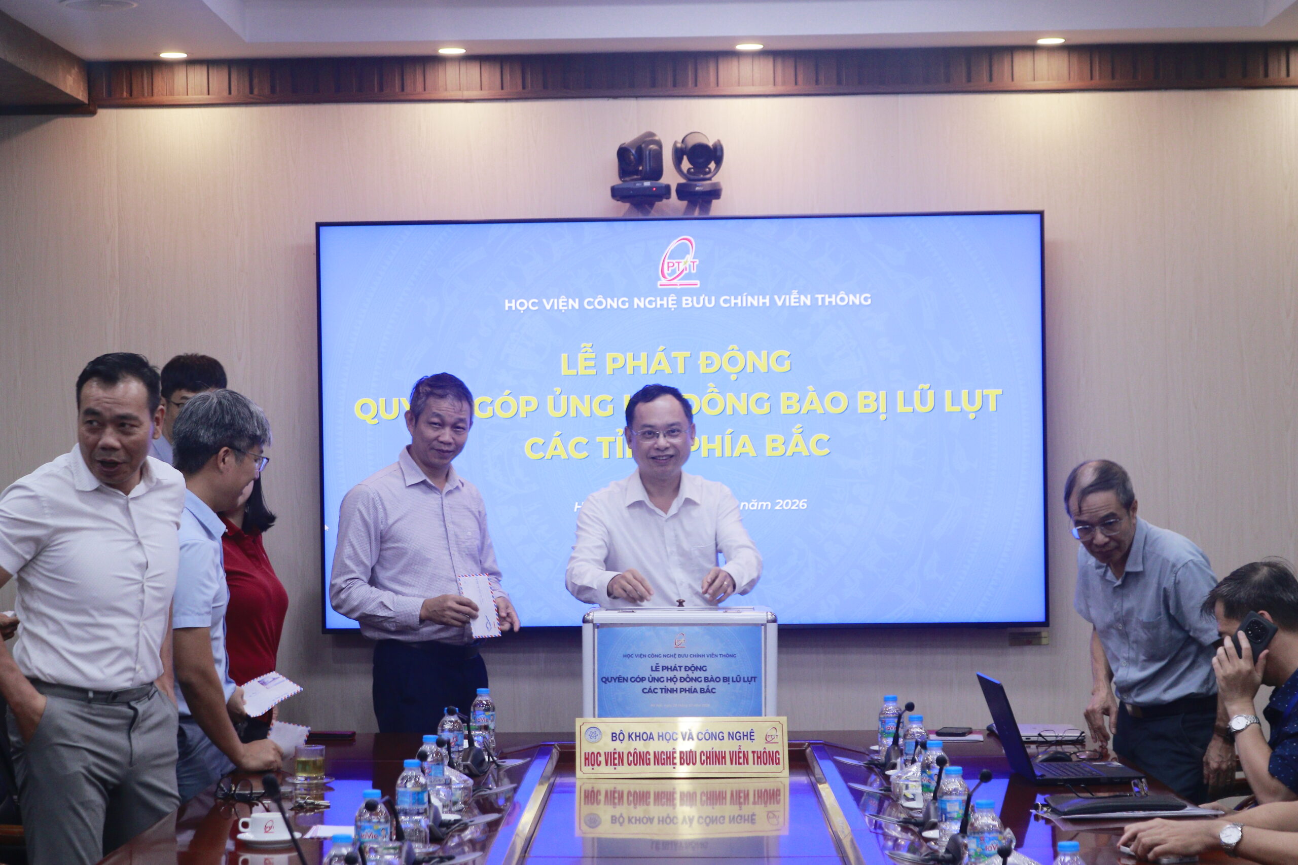 Học viện Công nghệ Bưu chính Viễn thông phát động quyên góp ủng hộ đồng bào vùng lũ các tỉnh miền núi phía Bắc