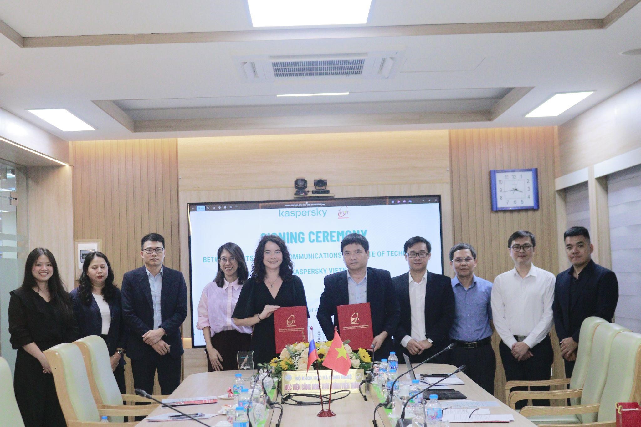 Học viện Công nghệ Bưu chính Viễn thông ký kết hợp tác với Kaspersky, mở rộng cơ hội đào tạo an toàn, an ninh mạng cho sinh viên