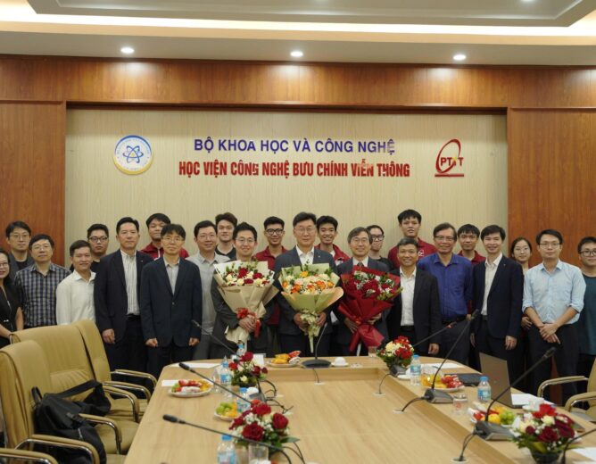 Học viện tổ chức Tọa đàm học thuật cùng Viện Khoa học và Công nghệ Hàn Quốc về công nghệ vi mạch bán dẫn và AI