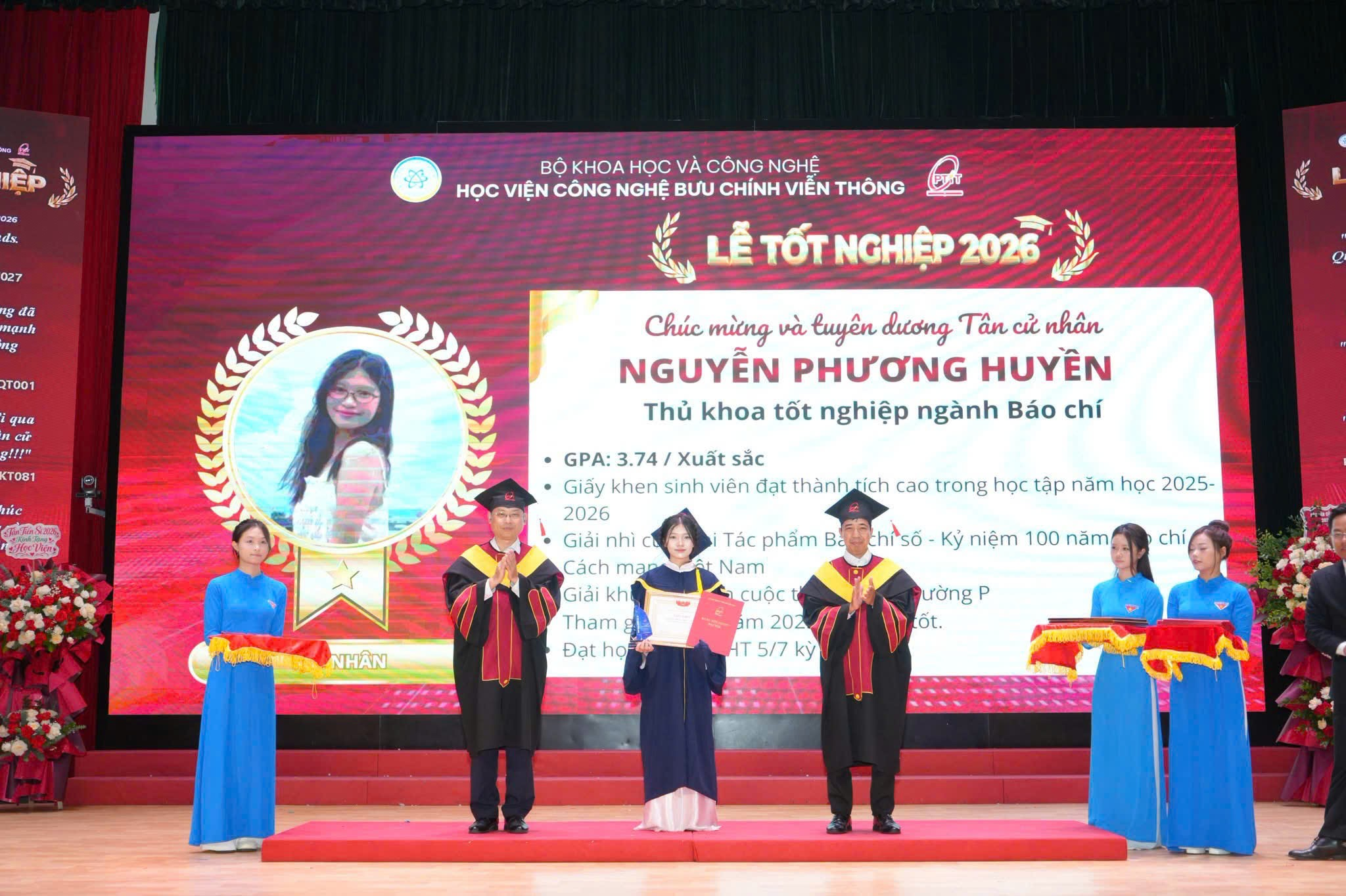 Thủ khoa Báo chí PTIT Nguyễn Phương Huyền: Từ cô gái nhút nhát đến hành trình ghi dấu ấn với Báo chí số